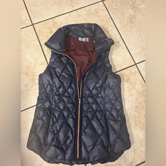 Athleta Jackets Coats Womens Athleta Black Quilted Vest Size